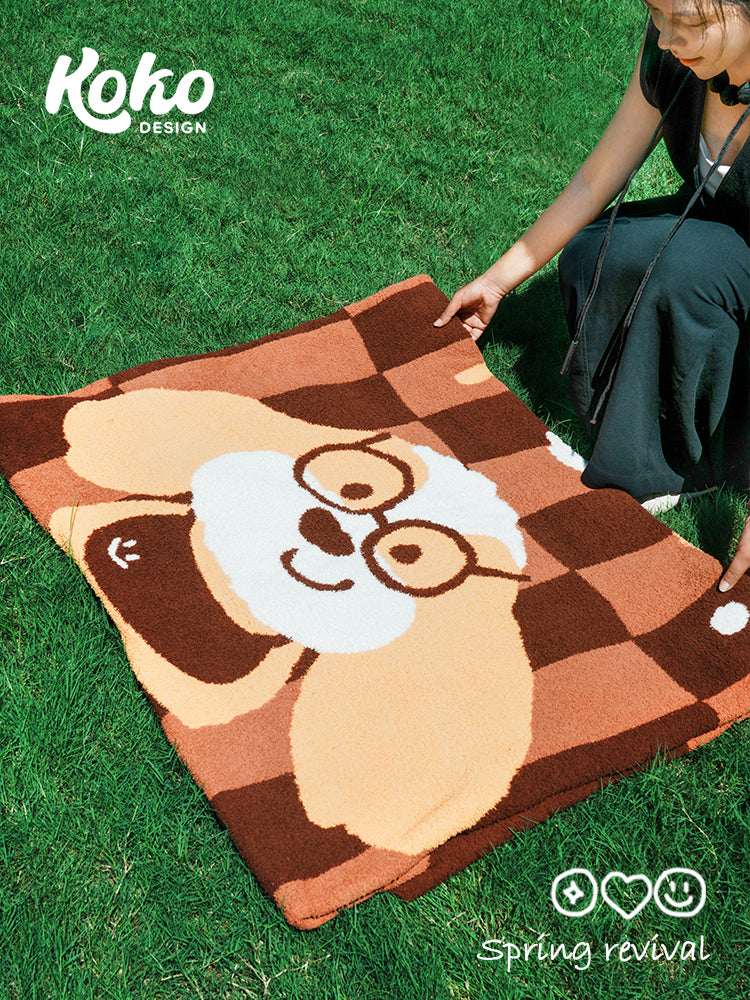 Veramou Cockapoo Half-Sided Fleece Throw Blanket – 45" x 63"