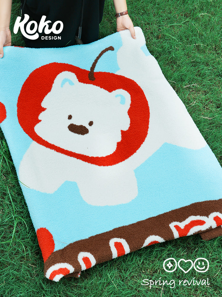 Veramou Westie Half-Sided Fleece Throw Blanket – 45" x 63"