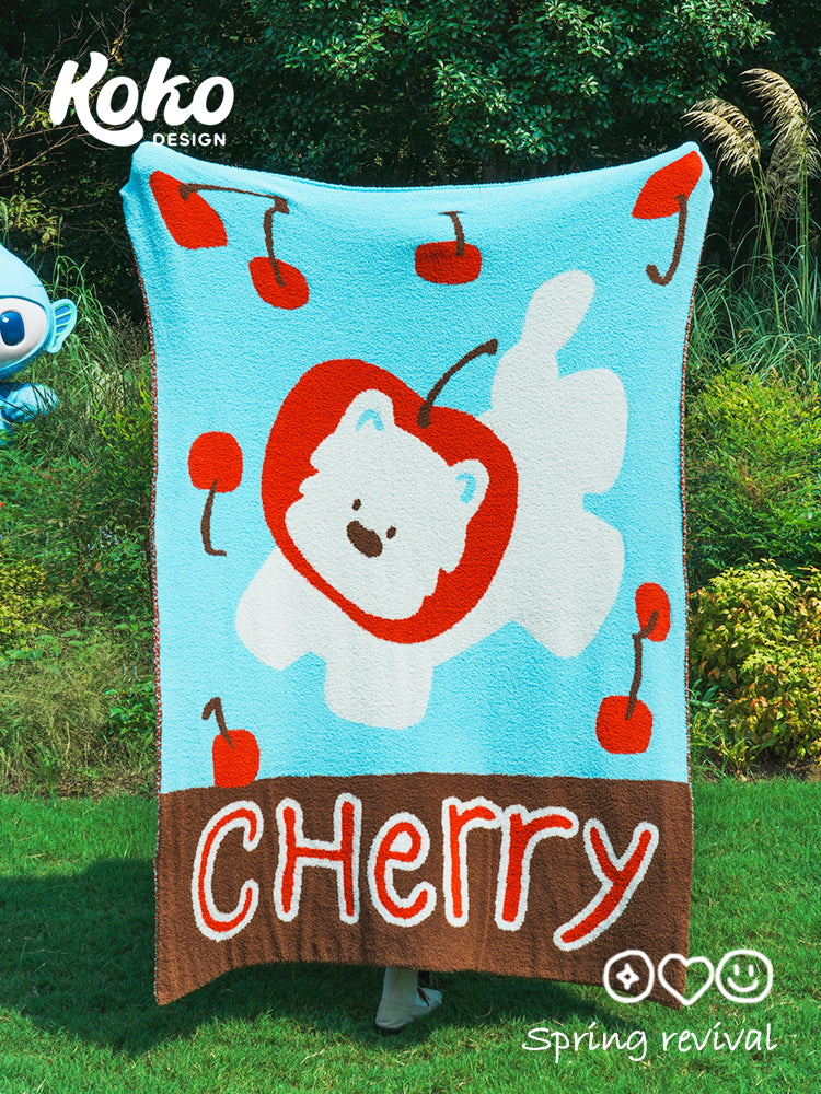 Veramou Westie Half-Sided Fleece Throw Blanket – 45" x 63"