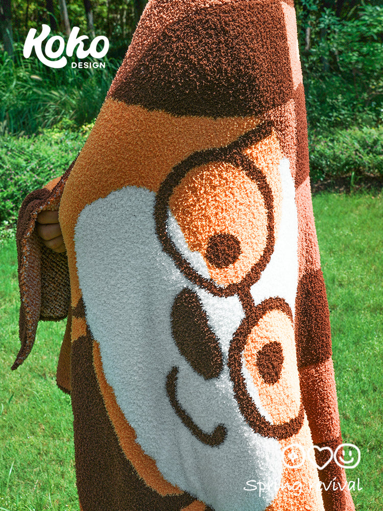 Veramou Cockapoo Half-Sided Fleece Throw Blanket – 45" x 63"