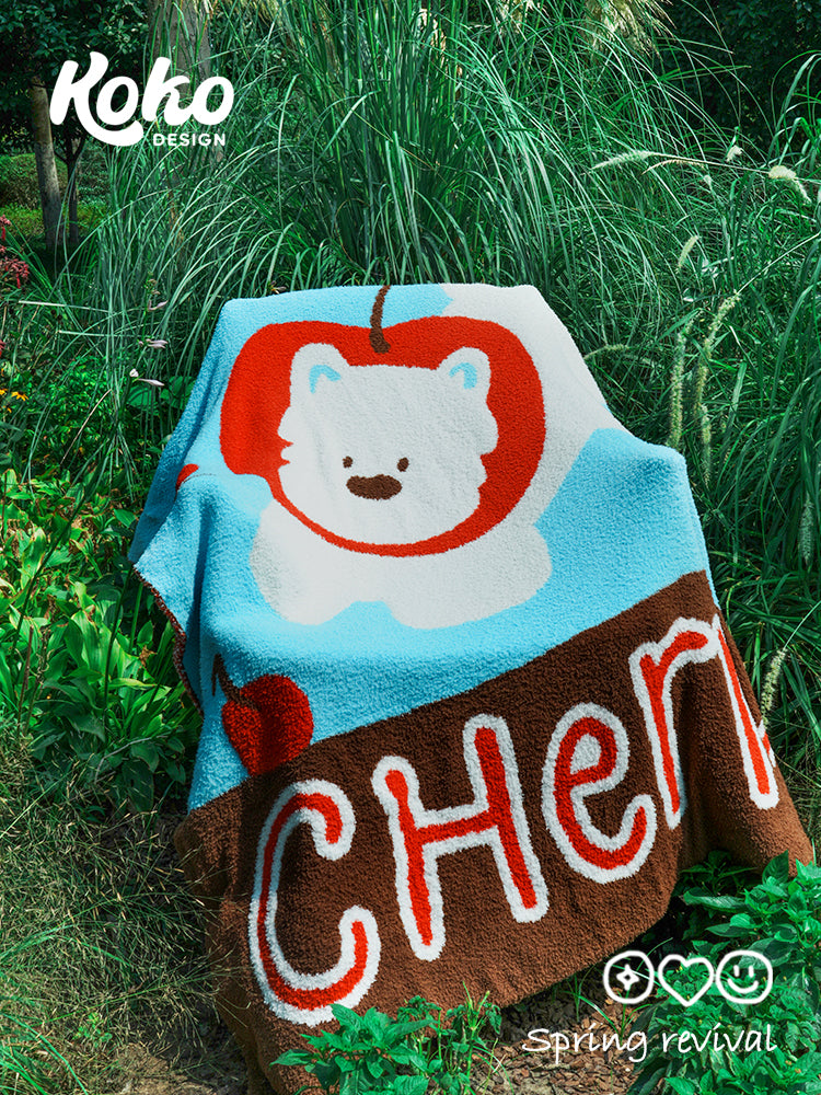 Veramou Westie Half-Sided Fleece Throw Blanket – 45" x 63"