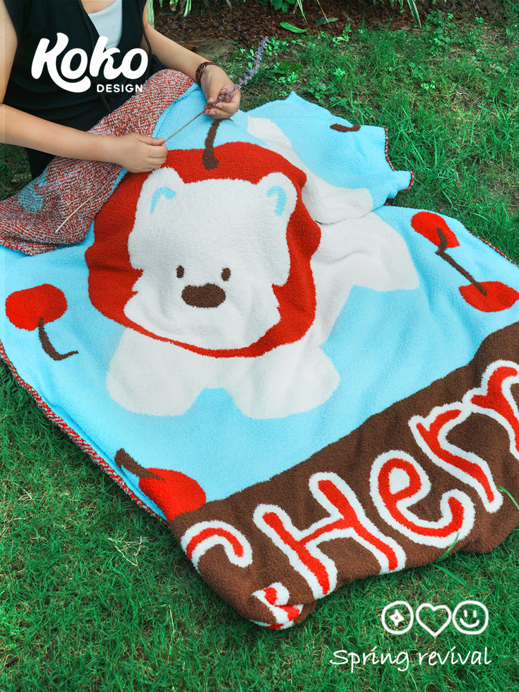 Veramou Westie Half-Sided Fleece Throw Blanket – 45" x 63"